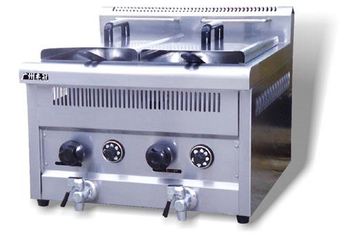 Gas counter fryer