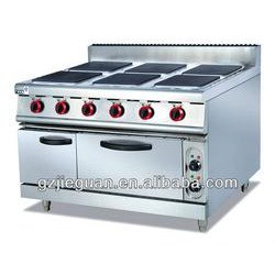 Stainless Steel Electric Range With 6 Hot plate and Oven