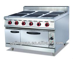 Stainless Steel Electric Range With 6 Hot plate and Oven