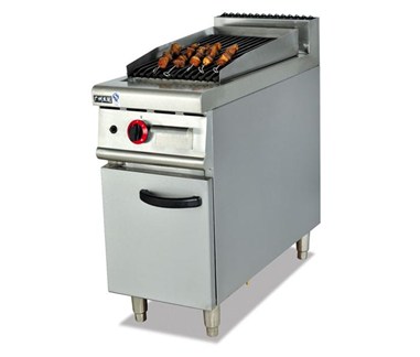 Gas Lava Rock Broiler With Cabinet