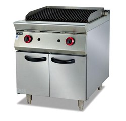 Gas Lava Rock Broiler With Cabinet